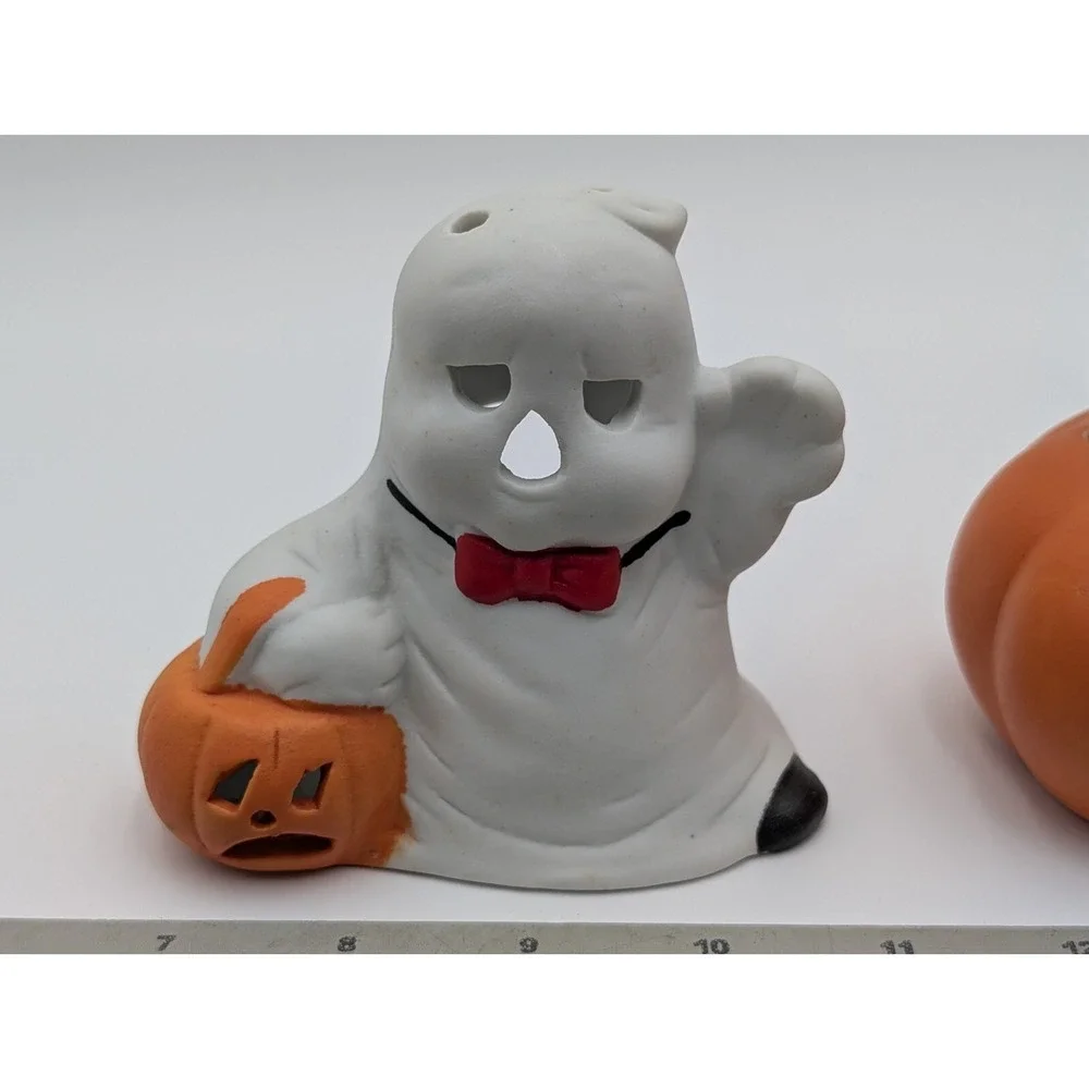Halloween Tea Light Holder Ghost Cat Pumpkin 4 Inch‎